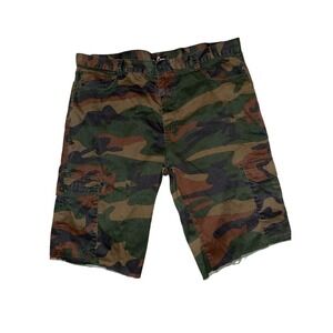 Red Ape Men's Camo Cargo Shorts Size 48 Multicolor Outdoor Adventure utility Y2K